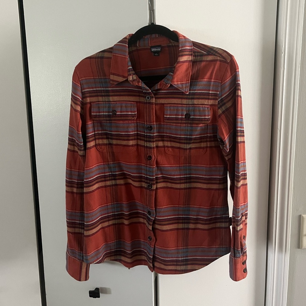 Patagonia Worn Wear Organic Cotton Long Sleeve Flannel Button Down